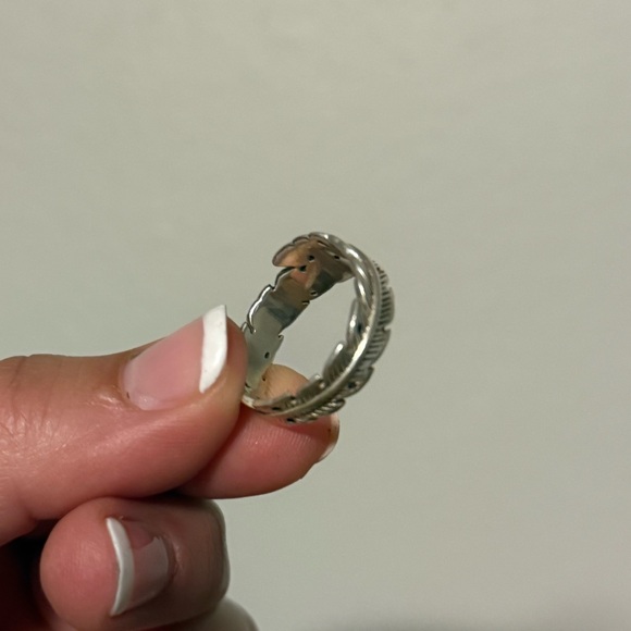 Sterling Silver Feather Wrap Ring - Picture 5 of 6